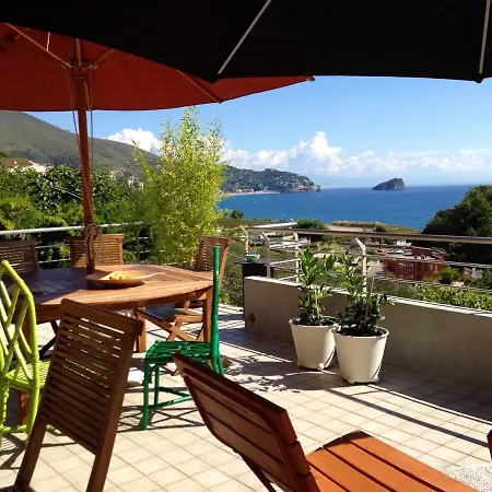别墅 4 Bedrooms Villa At Noli 400 M Away From The Beach With Sea View Enclosed Garden And Wifi